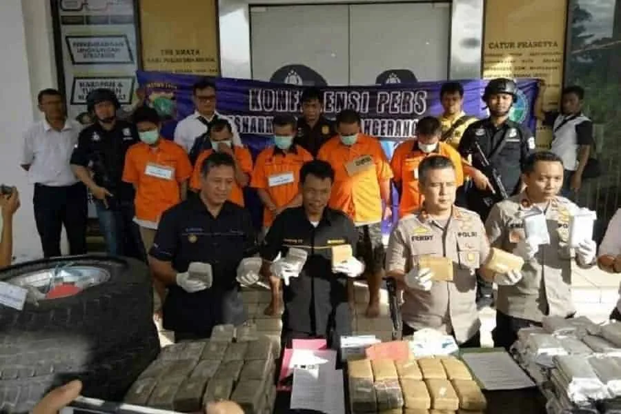 79 Kg Ganja Disembunyikan di Ban Mobil