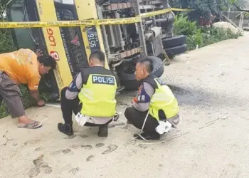 Mobil Boks Timpa Pemotor di Lebak, Tiga Tewas