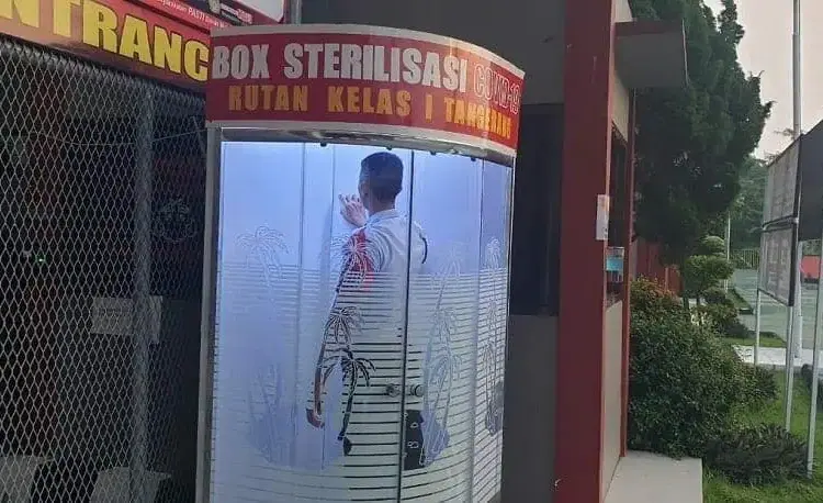 Rutan Kelas I Tangerang Sediakan Box Sterilisasi