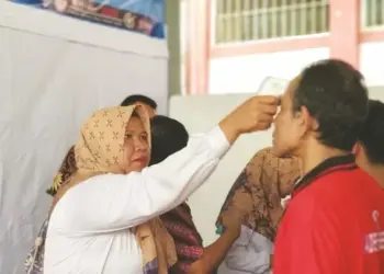 Cegah Corona, Suhu Tubuh Ratusan Napi Rutan Jambe Diperiksa