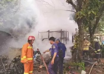 Satu Rumah dan Warung di Sepatan Ludes Dilalap Api