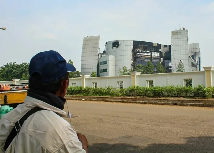 Gereja Basilea Christ Cathedral Terbakar, 85 Persen Bangunan Rusak