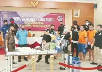 Polres Metro Tangerang Musnahkan 9 Kilogram Lebih Narkoba