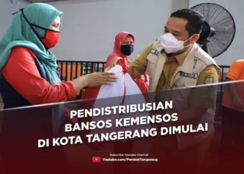 Pendistribusian Bansos Sembako Kemensos di Kota Tangerang