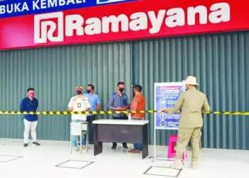 Langgar PSBB, Dua Supermarket di Kabupaten Tangerang Disegel