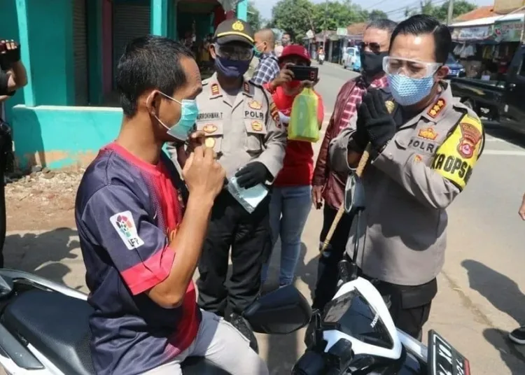 Kapolresta Tangerang Minta Pedagang Pasang Partisi Transparan