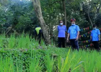 Sambil Sepedaan, Walikota Arief Tinjau Hutan Kota