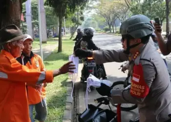 Sepedaan, Kapolresta Tangerang Patroli Cek Protokol