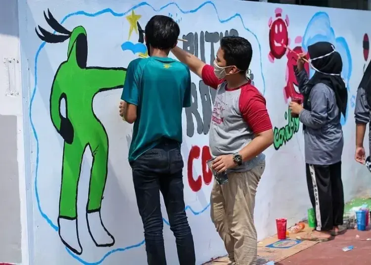 Lomba Mural Siswa Bertema Covid-19