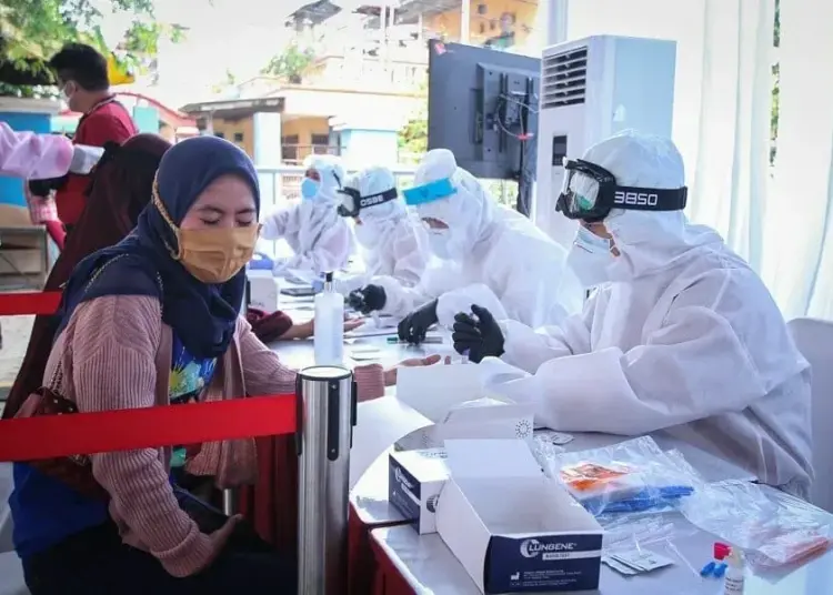 Rapid Test Massal Gratis di Kecamatan Cibodas