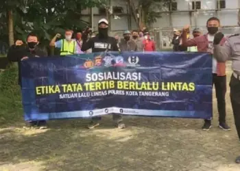 Satlantas Polresta Tangerang Edukasi Pengguna Jalan