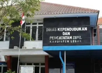 KANTOR DISDUKCAPIL: Kantor Disdukcapil Lebak, di Jalan Iko Jatmiko, Kecamatan Rangkasbitung. (DOK/SATELIT NEWS)