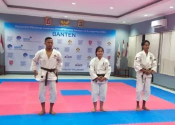 GAGAL DI FINAL: Atlet kempo Banten saat berlaga di Kejurnas kempor virtual Piala Menkominfo. (ISTIMEWA)