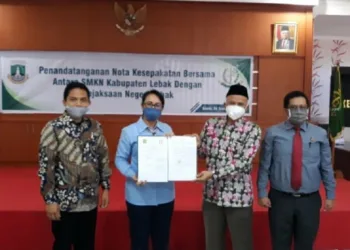 16 SMK dan Kejari Lebak Jalin Kerja Sama