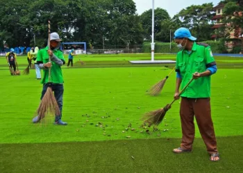 Tribun Alun-alun Bakal Dilengkapi Rumput Sintetis