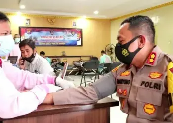 Polres Serang Gelar Donor Darah