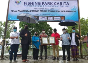 Baru Dibuka, Fishing Park Carita Dapat Rekor Muri