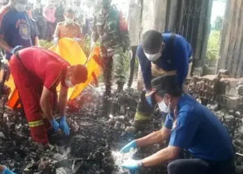 Ruko Terbakar, Ibu dan Anak Balitanya Tewas