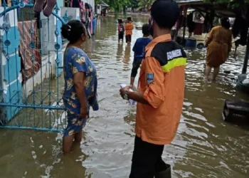 Irigasi Meluap, Banjir Mulai Melanda, Puluhan KK di Pontang Terdampak