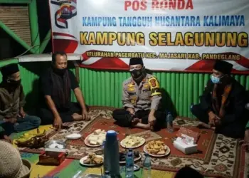 Beri Rasa Aman, Kapolres Pandeglang Gencar Sambangi Pos Kamling