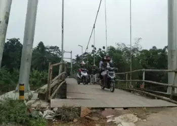 Sangat Membahayakan, Sebagian Konstruksi Jembatan Apus Bergeser