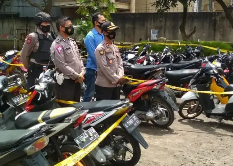 Polsek Kota Amankan Puluhan Motor Saat Berkerumun di Balap Liar