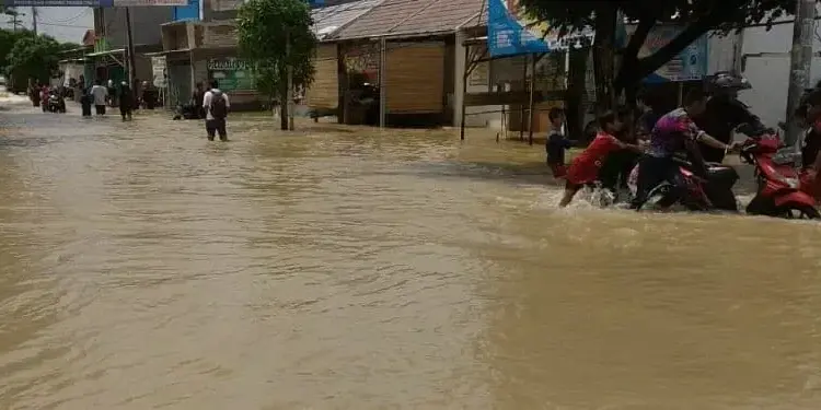 Titik Banjir di Pusat Kota Serang Bertambah