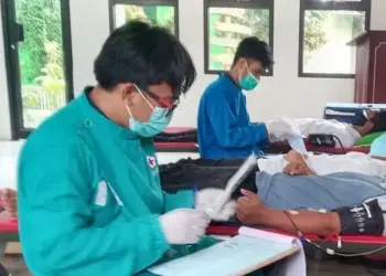 Bantu Stok Darah, PMI Kecamatan Pinang Gelar Donor