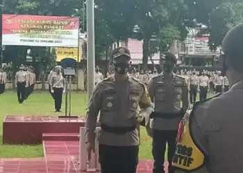 Puluhan Personel Polres Serang Naik Pangkat