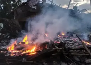 Diduga Akibat Korsleting Listrik, 1 Rumah di Cigarunggung Dilahap Api