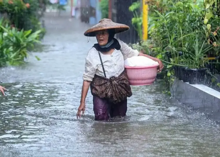 Akibat Curah Hujan Tinggi, Pemukiman warga Terendam Banjir