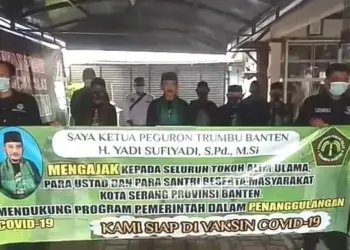 Dukung Program Vaksinasi, Perguruan Silat di Banten Lawan Covid-19