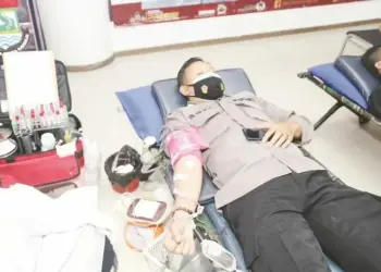 Bersama  PMI, Polresta Tangerang Gelar Donor Plasma