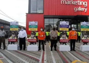 Polres Tangsel Launching Gerakan Disiplin Gunakan Masker Di Stasiun