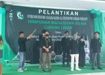 Pengurus HMI-MPO dan Kohati Cabang Lebak Dilantik