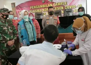 Polres dan Kodim 0506 Sumbang Darah Plasma ke Pemkot Tangsel