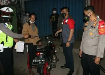 Terjaring Operasi Cipta Kondisi,  Belasan Motor Knalpot Racing Disita