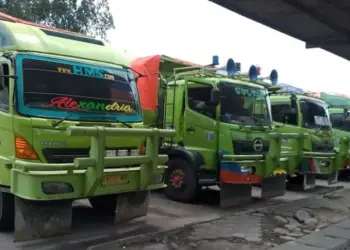 Langgar Jam Operasional, 8 Truk Tanah di Kota Tangerang Ditilang