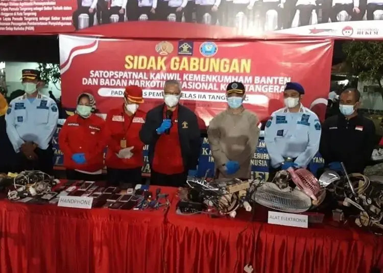 417 Benda Terlarang Ditemukan di Lapas Pemuda Kelas IIA Tangerang