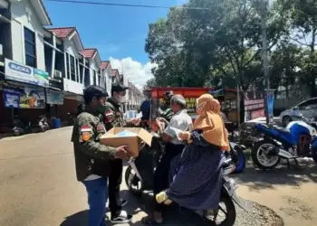 Gardapati Bagi-bagi Masker Gratis di Kabupaten Tangerang