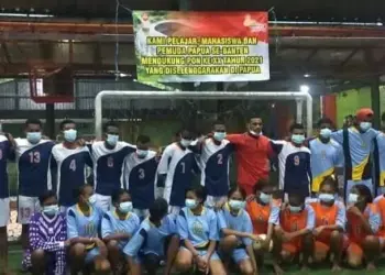 Pelajar dan Pemuda Papua Bertanding Futsal