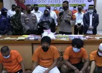 Pesta Sabu, Oknum Kades Balara Tangerang Ditangkap