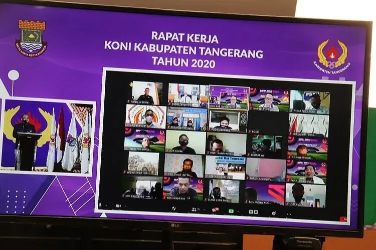 Kegiatan Olahraga Harus Tetap Berjalan, Raker Virtual KONI Kabupaten Tangerang Jadi Percontohan