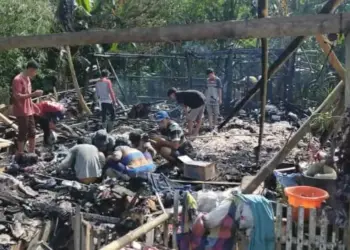 Dilalap Api, Rumah di Cikeusik Pandeglang Rata dengan Tanah