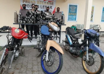 Tiga Unit Motor Bodong Disita, Ratusan Knalpot Bising juga Turut Diamankan