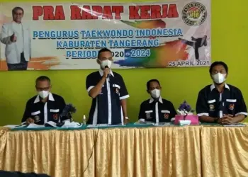 Pengcab Taekwondo Indonesia Kabupaten Tangerang, Godok Program di Pra Rapat Kerja