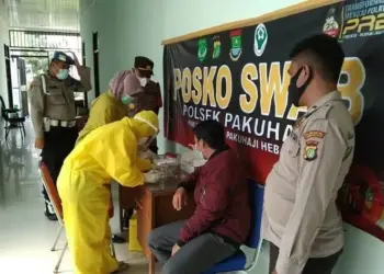 Pulang Mudik, Tiga Warga Pakuhaji Rapid Tes Antigen