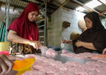 Pembuatan Rengginang di Tangerang Selatan