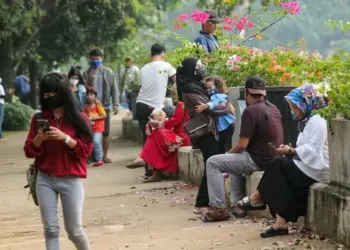 Masih Ditutup Sementara, Taman Gajah Tunggal Ramai dikunjungi Warga Pada Akhir Pekan