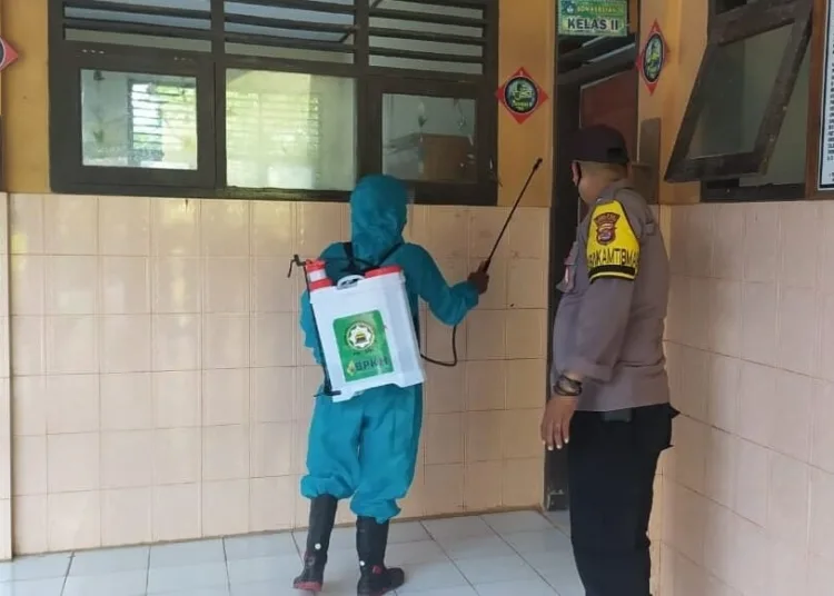 Program PPKM dan Penyemprotan Disinfektan di Pandeglang Digencarkan